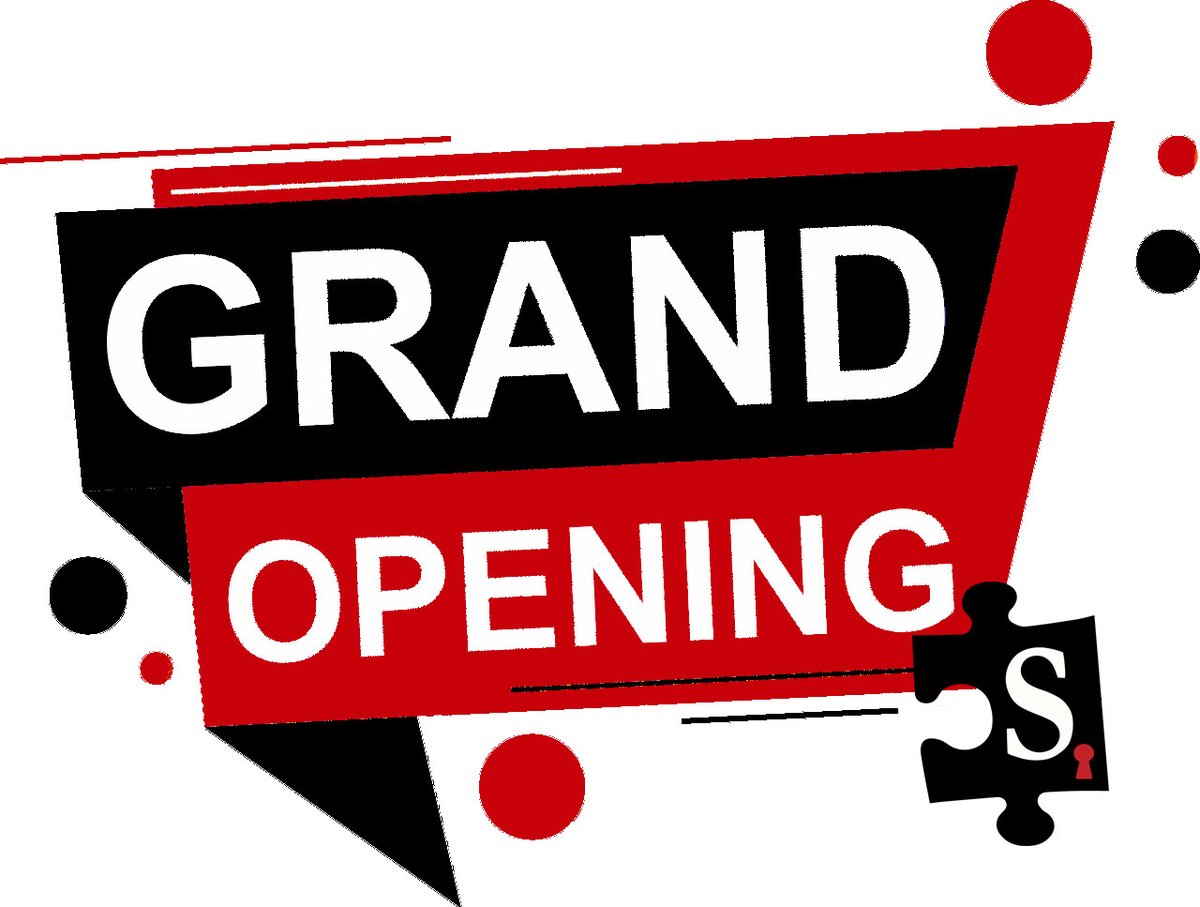 SherlocksEscape's tweet photo. This weekend, we're opening our newest location in Farmers Branch! Come celebrate with us! Doors open Saturday, Dec. 2nd.  SAVE 20% when you use code GRAND20. 
Discount offer ends 12/15. Restrictions may apply. Book online or call (972) 358-3528. https://t.co/h2tUaTx2RY https://t.co/7iRCCXW3Im
