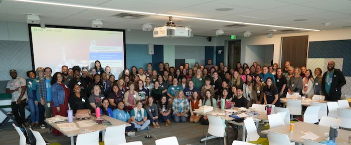 weteachcs's tweet photo. We loved seeing everyone at Celebrate CSEdWeek with @weteachcs and @Google! Teachers explored alignment to new Tech Apps TEKS and fostered strong relationships between Grade 3-5 educators and Googlers, creating a path for future in-class volunteering opportunities. #CSEdWeek https://t.co/oAKkNI0FIM