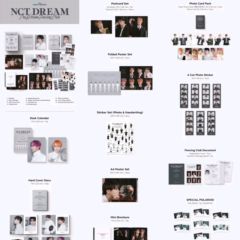 WTS Want to Sell
Cuci Gudang!!!
NCT Dream 2023 Season's Greetings Sharing

• Outbox + Mini Brochure 50.000
• Chenle Set 75.000 (10 items)