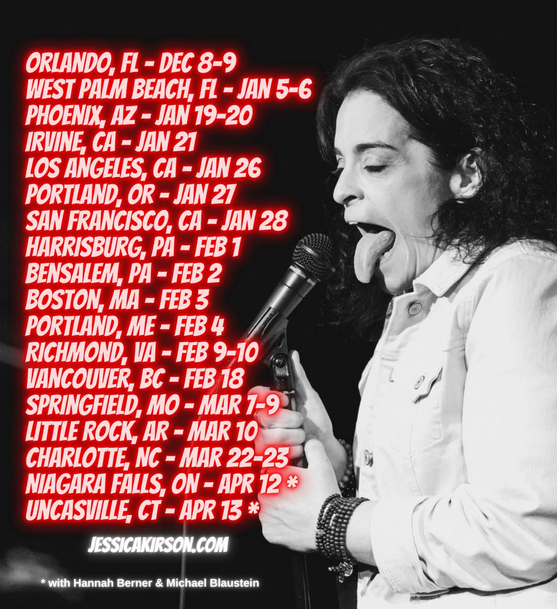 Upscoming dates!!! I’ll never be ok!!!Come see a show!!!
