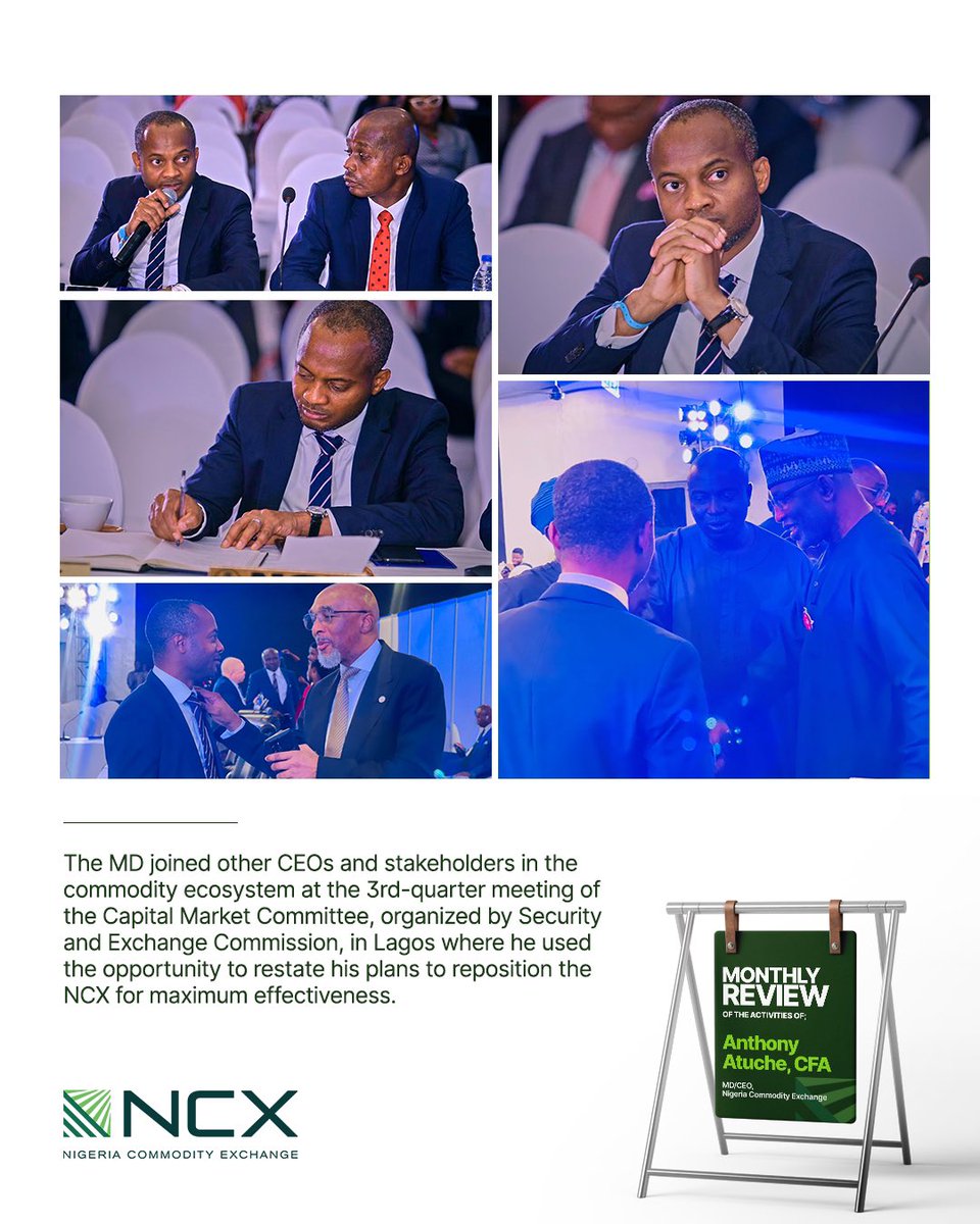 ncxnigeria's tweet image. November was such a productive one with many progress made on the way as we work towards achieving our set goals.

The MD, @aatuche and the rest of the team has been up and doing.

Here are some activities you might have missed on.

Happy New Month From all of us at NCX.