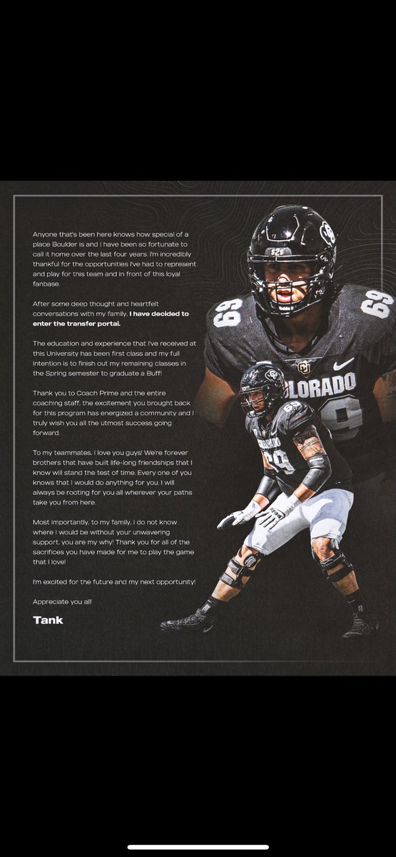 Thank you buff nation