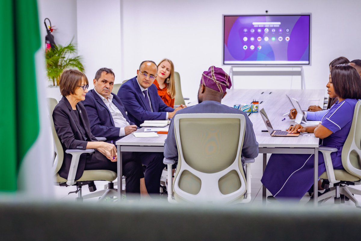 bosuntijani's tweet photo. I had very productive conversations with Finnish Ambassador to Nigeria H.E. @leenapylvanaine who led a Finnish delegation, that included representatives of @nokia, to our office today.  

We discussed opportunities in Education Technology and Artificial Intelligence between our countries, as well as possible areas of collaboration in building a backbone for our connectivity infrastructure. In addition, we agreed with the Nokia team to work on an exciting initiative for our #3MTT Programme. 

The Ambassador also shared an interesting platform  https://t.co/qEbuncfYKt that introduces  people to AI. I’d encourage people interested in learning more about AI to check out the link.