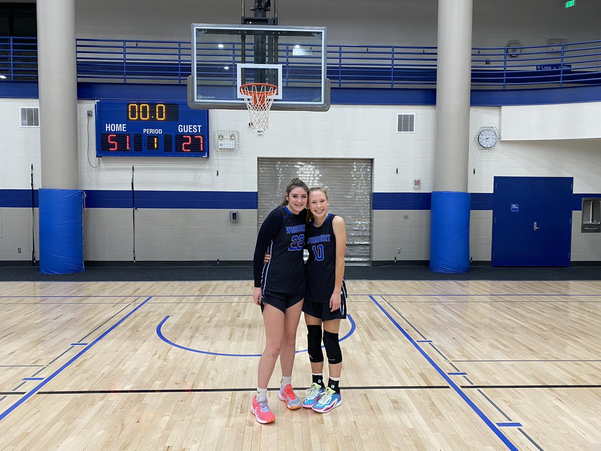 Last night two of our 9th graders were ballin in their W vs Rosemount. Way to ball <a href="/addynarum/">addy</a> and Breckin. Keep workin!!! 🖤🧡💙 #LegacyHoops #Legacy #Family #MoreThanBasketball