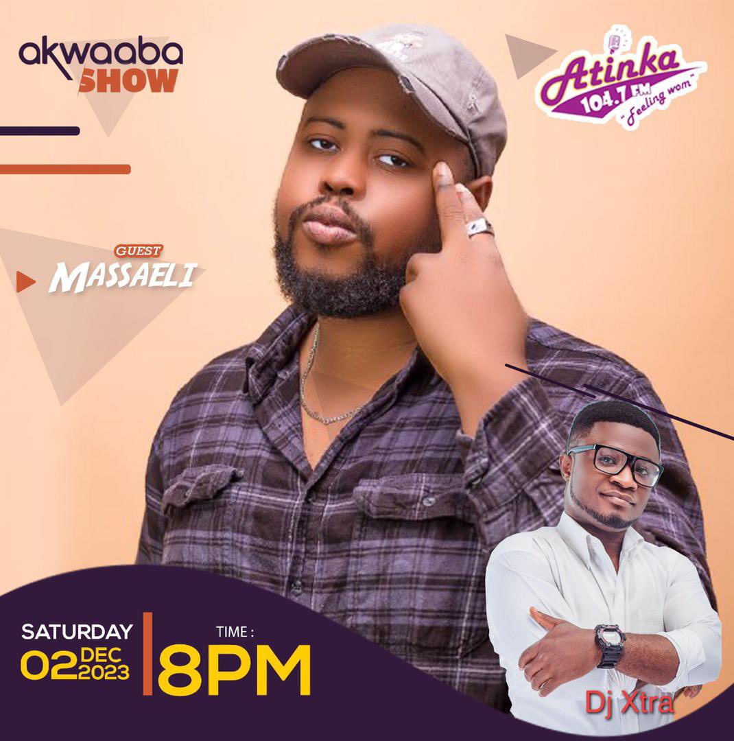 kobbyloam's tweet photo. Keep in touch with Massaeli @Dashgxd on these platforms as he proceeds with his media tour. Join him live tomorrow. 
Top FM : 10 AM @Top1031fmghana 
Kasapa FM: 2 PM @kasapafm 
Atinka FM: 8 PM @Atinka1047fm 
Powered By: Loam Entertainment 
#LOAMENTERTAINMENT🌎 https://t.co/uwVwiSi3bK