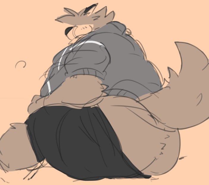 little doodle but big ass wolf