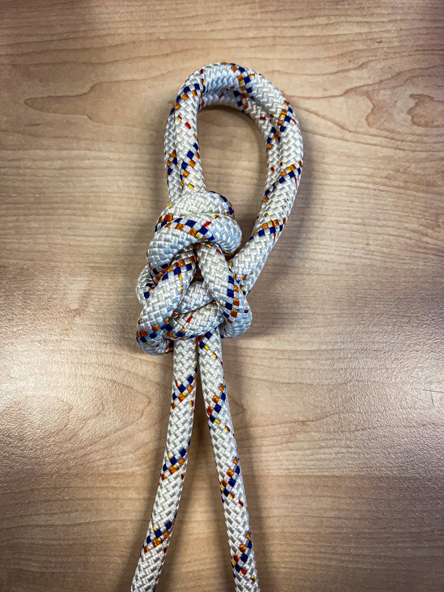 TheRopeAccessC's tweet photo. Do you know this knot?
I have heard many names.. 
the fusion
The French bowline
Karat knot
What are your thoughts?
#ropeaccess #knots https://t.co/FgiGMDxjgf