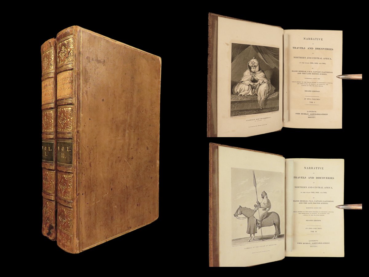 SchilbRareBooks's tweet image. 1826 Dixon Denham's "Narrative of travels and discoveries". ow.ly/K8IF50QcLyJ

#Exploration #Provenance #Engravings #Sahara #RareBooks #SchilbAntiquarian #Story #Books #Reading #History #VintageBooks #Bibliophile #OldBooks #BookHaul #Booktok #InstaBooks #Bookstagram