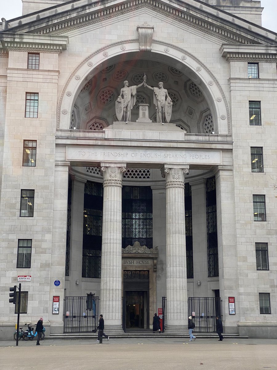 Billyionare's tweet photo. Big Ben and Kings College  - Bush House campus. https://t.co/O2W9H9h0Hm
