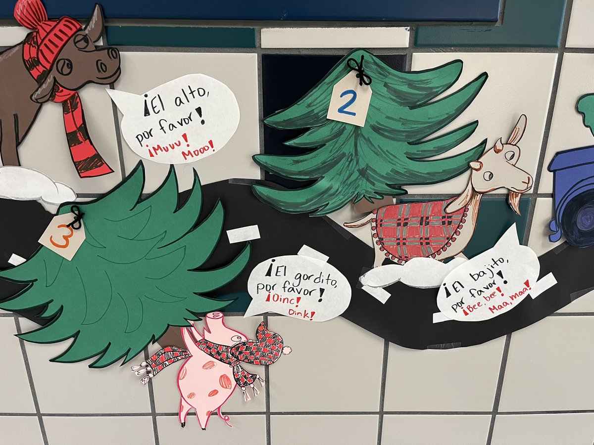 RashGCSLP's tweet photo. I was so excited to decorate my door this year!! Anyone else reading Little Blue Truck’s Christmas book??? #TESCelebrates https://t.co/ITx4qG7obc
