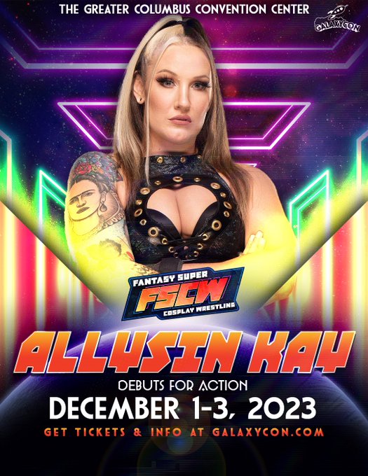 It&rsquo;s our last events of the year!  Fri-Sun in Columbus, OH for Galaxycon &amp; @FSCWrestling!  https://t<a href="/tag/hotgirltwitch"class="tags"><span>#hotgirltwitch</span></a>