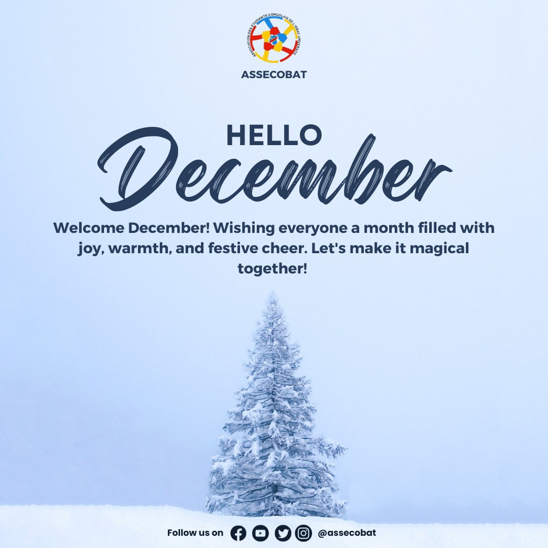 assecobat's tweet photo. December has arrived with its magical vibes! ✨ Embrace the joy, share love, and make memories that sparkle. 🌈 Wishing everyone a festive and enchanting month ahead! 🎄🎁 #HelloDecember #FestiveMagic https://t.co/2hQJNXD54e