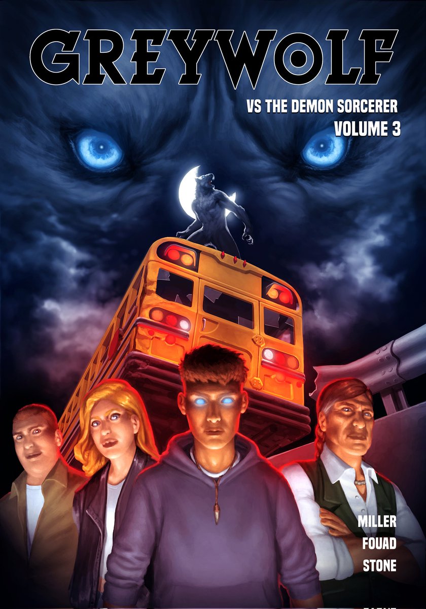 AdamStoneArtist's tweet photo. This is another cover from Greywolf written by Jeffrey Miller. This is the poster for Volume 03 and it was done in the same way using Photoshop. 

#art #nativeamerican #design #GraphicDesign #werewolf https://t.co/eXx19y6kTU