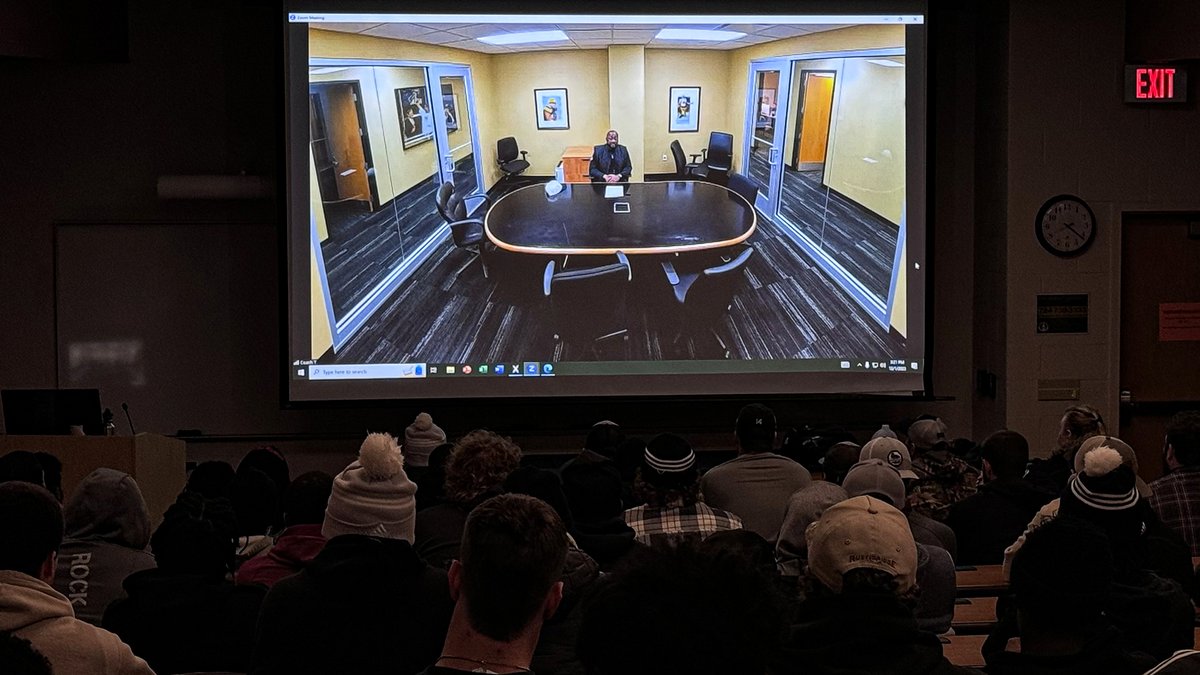 Rock_Athletics's tweet photo. FB: Huge thanks to the @steelers and @CoachTomlin for surprising the Slippery Rock football team at today's team meeting. Coach Tomlin spent about 20 minutes with the team and delivered a great speech. We appreciate you Coach T!

More🔗: https://t.co/awdAMJY94T https://t.co/P3GlahiIRR