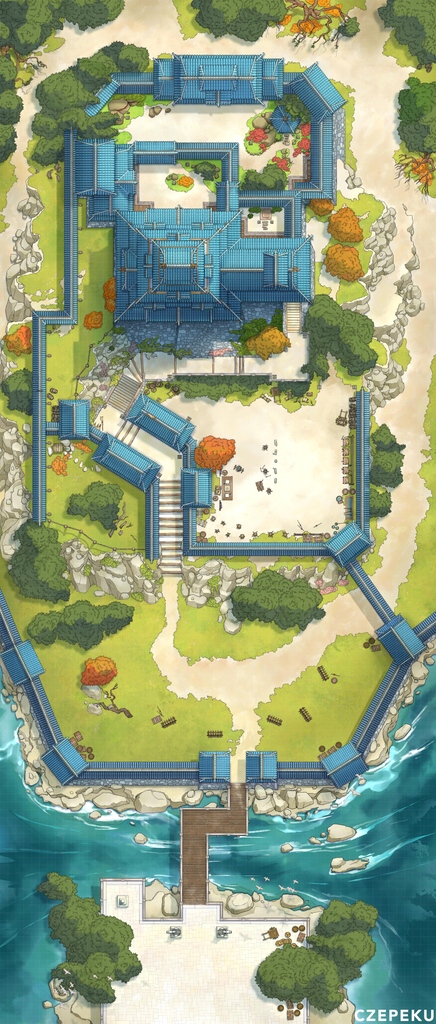 czepeku's tweet photo. Here's our latest release, and the biggest map we've ever released too! This is the Japanese Castle Exterior! 🏯 https://t.co/SMDo1EIRO3