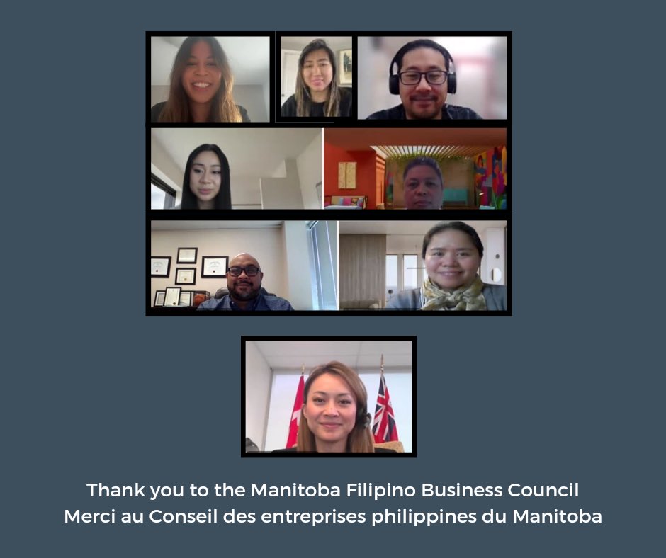 rechievaldez's tweet image. J&apos;ai eu le plaisir de m&apos;entretenir avec le conseil des entreprises philippines du Manitoba 🇵🇭🇨🇦! Les membres du @MFBCwpg et moi avons discuté de la façon dont notre investissement de $16B pour construire plus de logements dans l’ #EEA2023 soutiendra la communauté des PMEs au MB.