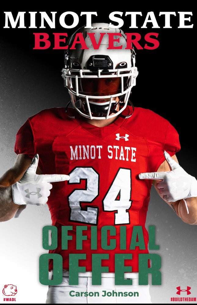 Carson “C Baby” Johnson (@90trenchath) on Twitter photo #AGTG Extremely Blessed to receive an offer from the Minot State University <a href="/MSUBeaversFB/">Minot State Football</a>
<a href="/coachshields/">Ian Shields</a> <a href="/KFGOLDENEAGLES/">KLEIN FOREST FOOTBALL</a>
<a href="/Dabo1056/">Dabo Davis</a>
<a href="/1CoachVaughn/">Coach Vaughn</a> #AGTG Extremely Blessed to receive an offer from the Minot State University <a href="/MSUBeaversFB/">Minot State Football</a>
<a href="/coachshields/">Ian Shields</a> <a href="/KFGOLDENEAGLES/">KLEIN FOREST FOOTBALL</a>
<a href="/Dabo1056/">Dabo Davis</a>
<a href="/1CoachVaughn/">Coach Vaughn</a>