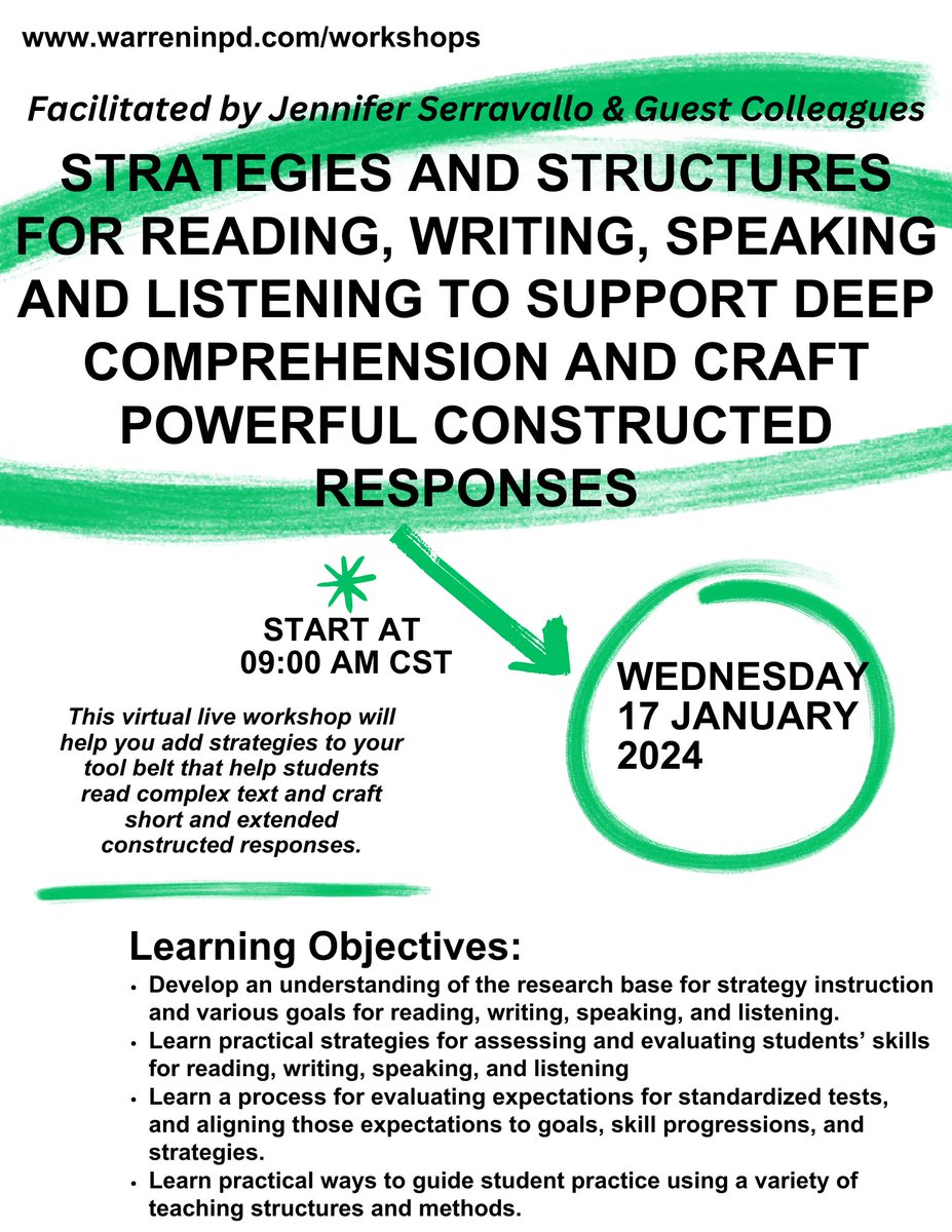 'Tis the season...

From now through December 31st, you receive a FREE registration for EVERY 3 people you register for our virtual LIVE workshop with <a href="/JSerravallo/">Jennifer Serravallo</a> &amp; colleagues. 

tinyurl.com/BestPracasTest…