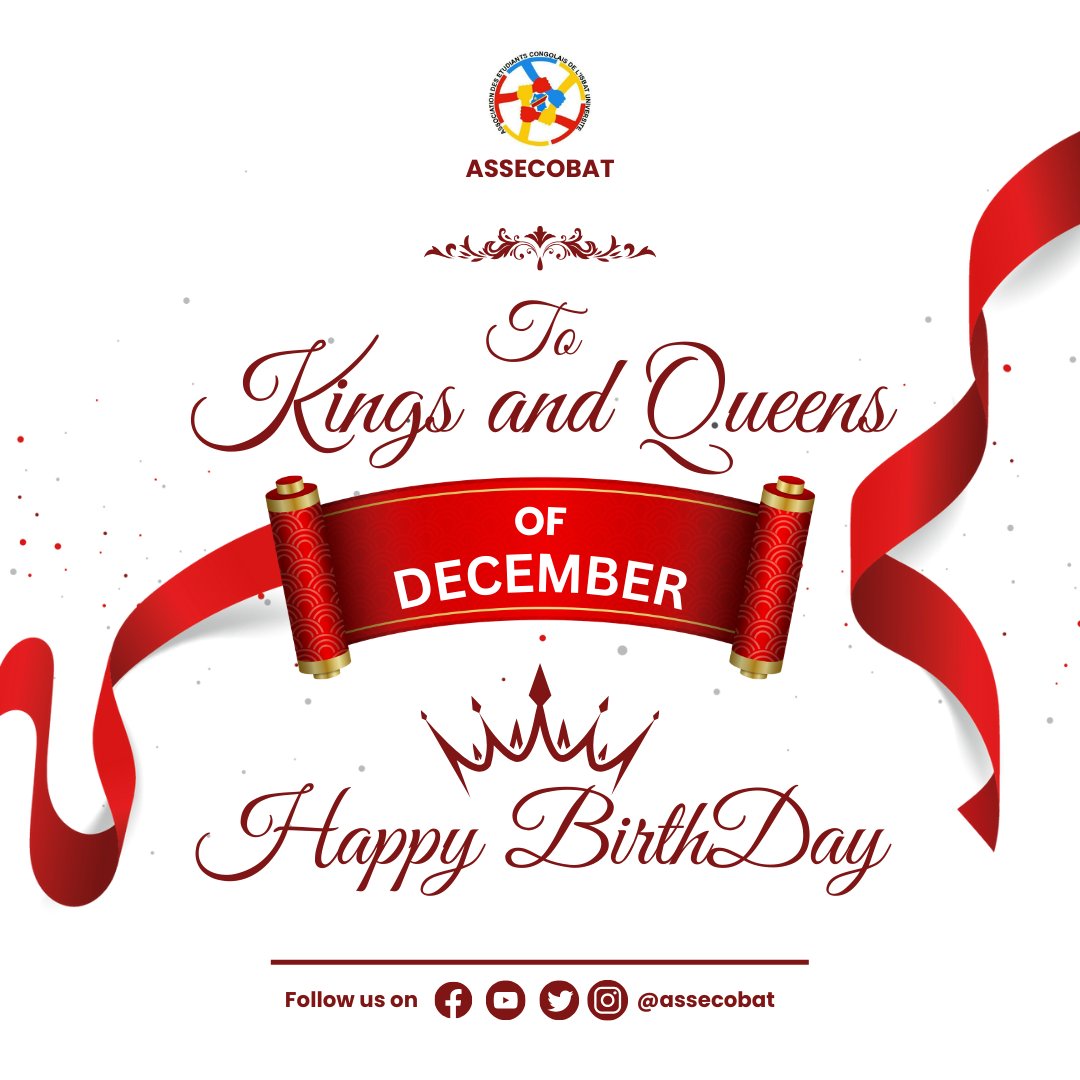 assecobat's tweet photo. "Welcome to December, where every day is an opportunity to reign as a King or Queen! 👑 Embrace the regal vibes, spread kindness, and rule your realm of happiness. Let the crowning moments begin! 🌟 #KingsAndQueens #DecemberRoyalty #EmbraceYourCrown https://t.co/Z29W8Rvip5