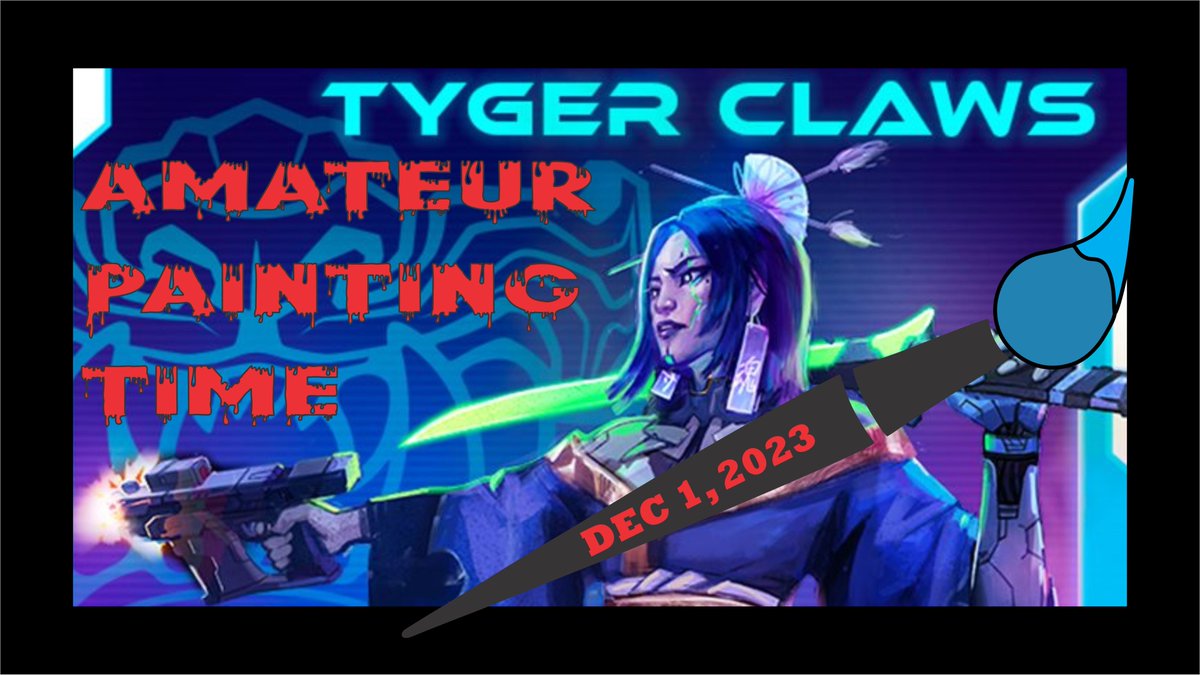 Finishing up the Tyger Claws for #Cyberpunk Red Combat Zone from @RTalsorianGames and @monsterfight31. Come hang out!