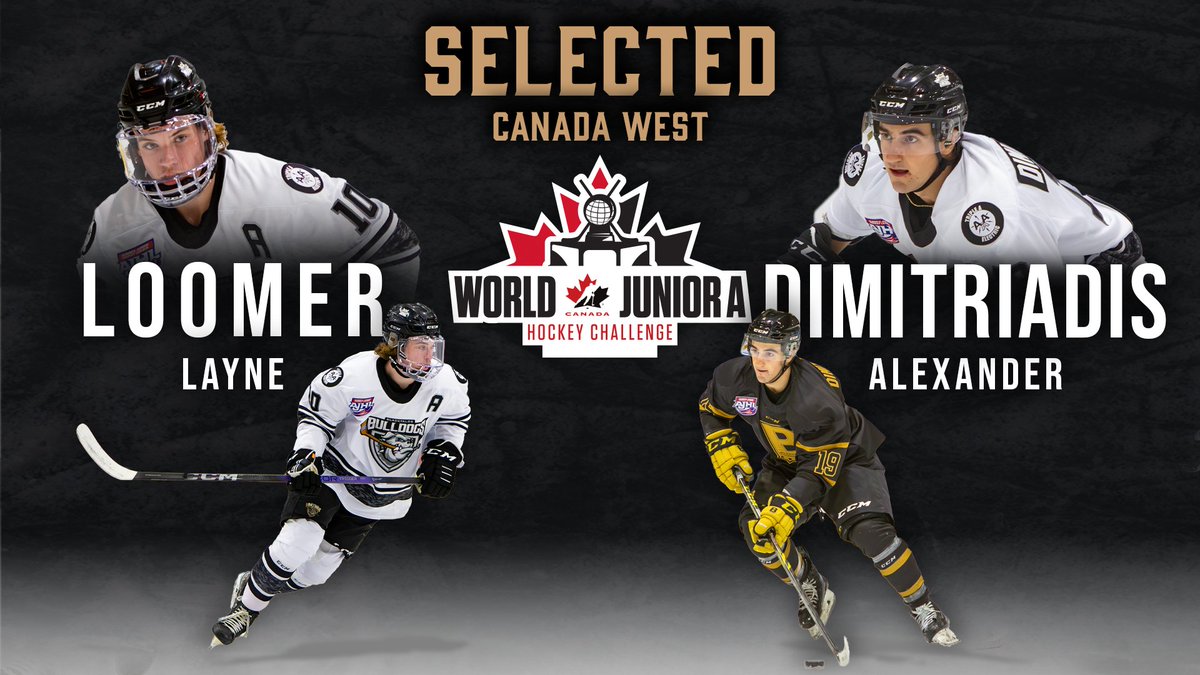 Layne Loomer and Alexander Dimitriadis have been selected to represent Canada West at the 2023 World Junior 'A' Challenge!

Read up for more details⬇️
bulldogsclub.ca/2023/12/01/dim…
