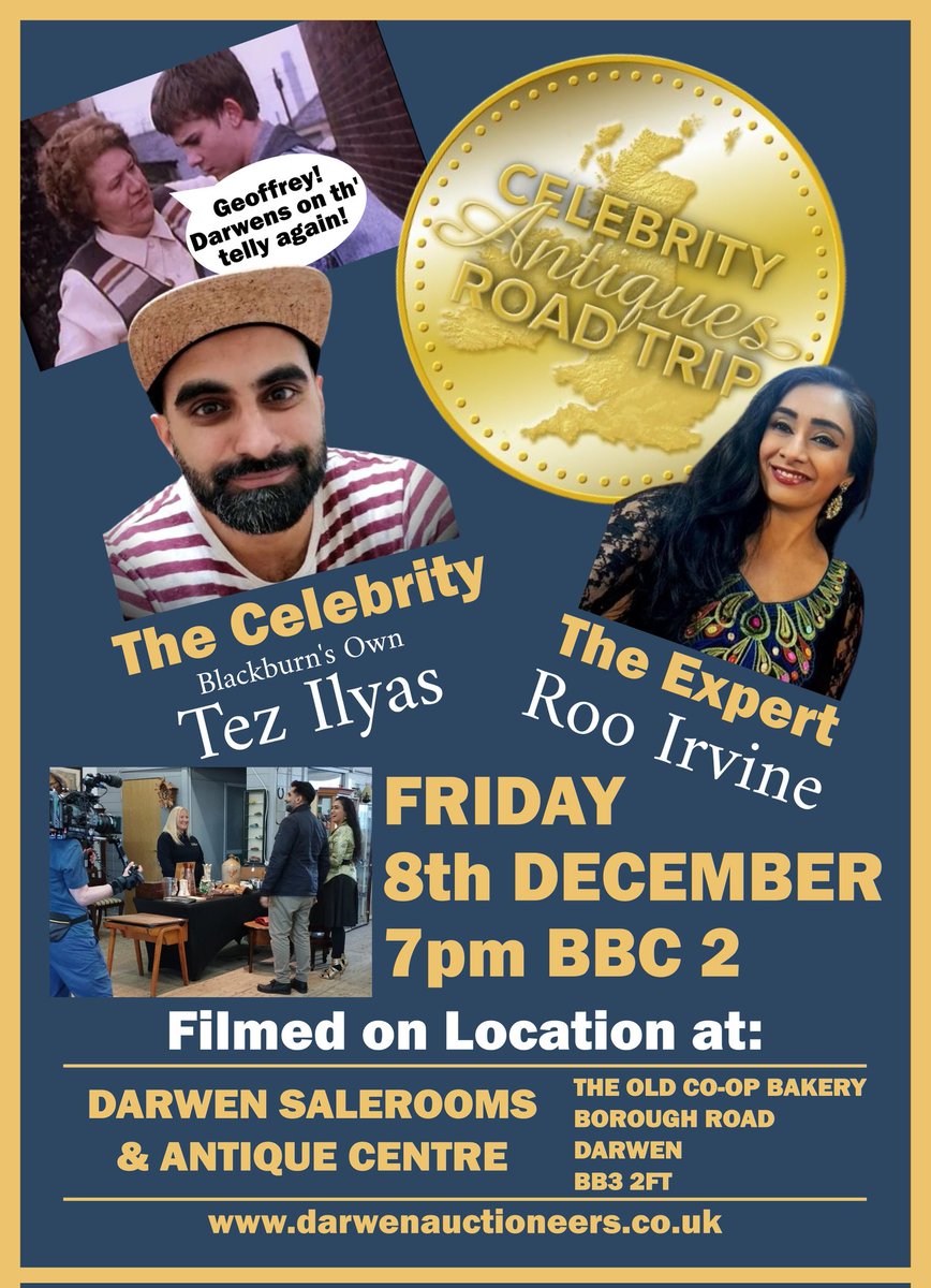 A bit of #Darwen on the Telly again! This time at Darwen Salerooms &amp; Antiques Centre!