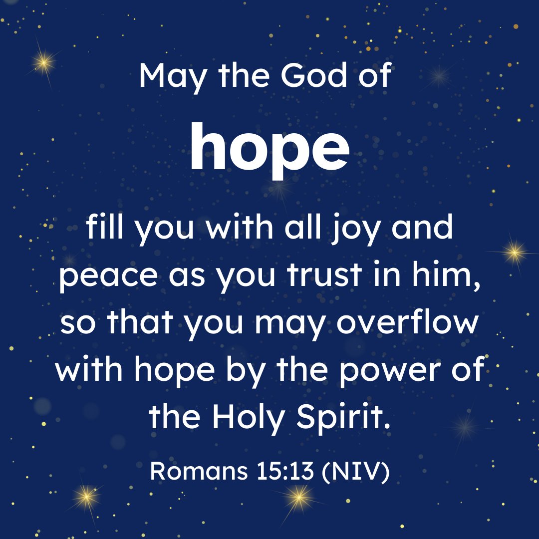 In this first week of Advent, we celebrate the hope that Jesus’s birth, and life, brings us. The God of Hope’s incarnation means we can overflow with hope, even in the middle of a cold winter.