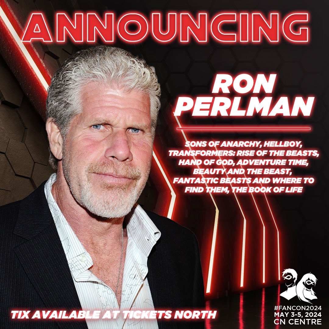 We've got an early Xmas present for you, PG! We're bringing the insane talent of <a href="/perlmutations/">Ron Perlman</a> to our #DecadeofNorthernFanCon celebration in May! With over 270 credits to his name, he's been a part of every nerdy fandom you can think of - &amp; then some! Tix on sale now!