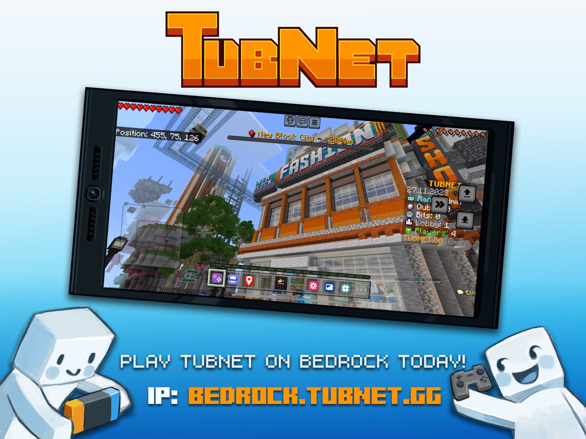 TubboEvents's tweet photo. Bedrock Full Release!

We are so excited to announce that TubNet is officially releasing Bedrock support!

Don’t forget to check our Discord for all the info! 👉🏼 https://t.co/tecIAUWfyn https://t.co/eLwrPi52vP