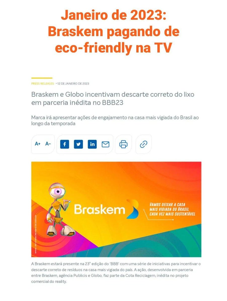 brasilobrigabbb's tweet photo. Braskem, Maceió, meio ambiente e o Big Brother: como se relacionam?

#BBB23 #BBB24 https://t.co/6LkFiSDdFS