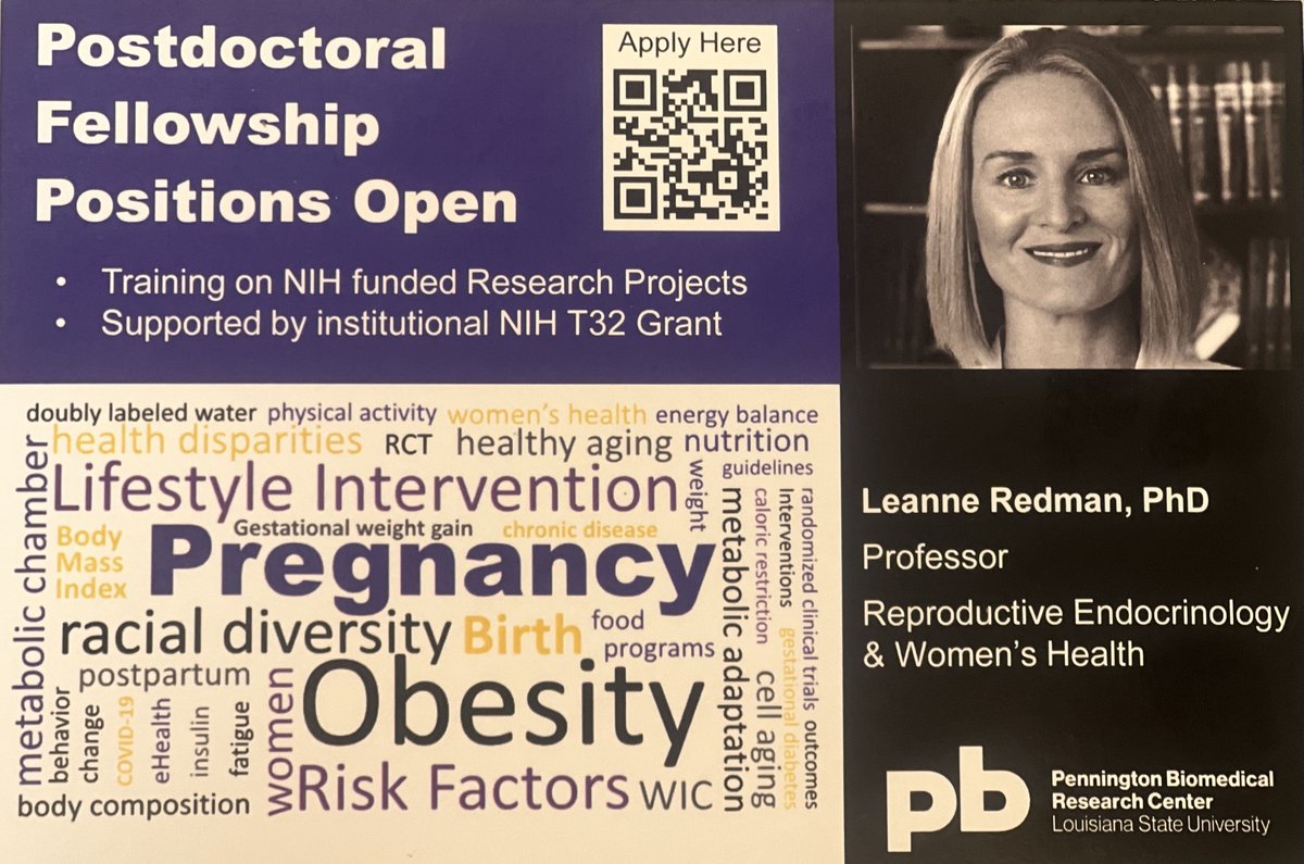 **NEW POSTDOC OPENING**👇 Come for a 2-4y postdoc in maternal health! lsu.wd1.myworkdayjobs.com/en-US/LSU/job/…