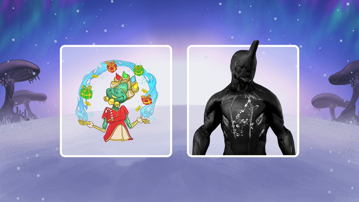 PlayWarframe's tweet photo. Jump into Snowday Showdown before December 2 at 1:30 p.m. ET and complete the first #Tennobaum Alert!

A festive Bombastine Tennobaum Glyph awaits you. Don’t delay! https://t.co/kS4MfSipRs