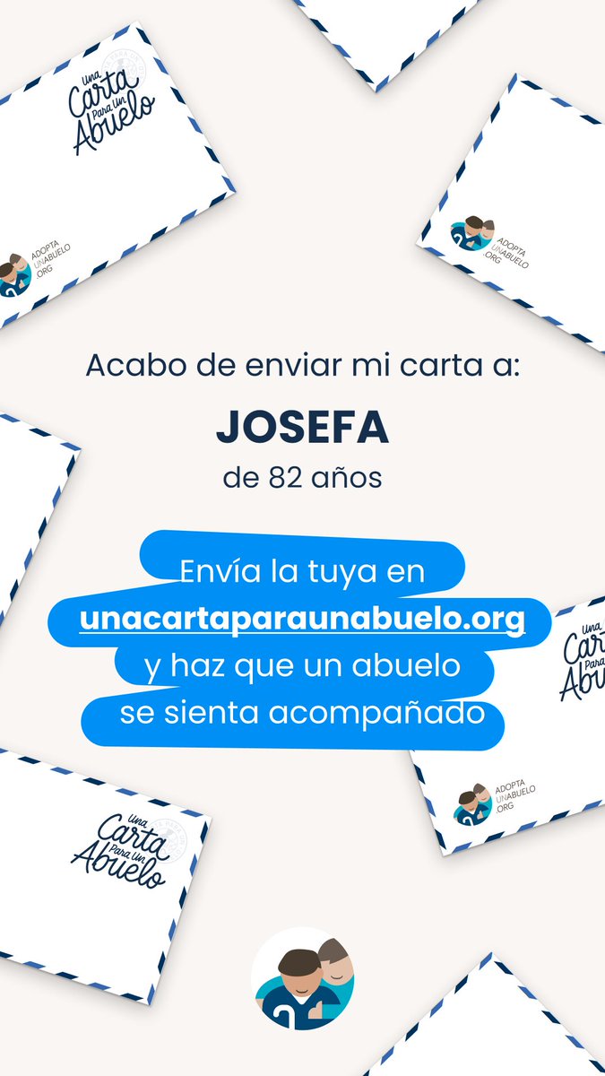 larotesmeyer's tweet photo. Pues le he visto esta iniciativa a @barbarami1977 y la acabo de hacer.
No cuesta nada, 5 minutos, y algún abuelo o abuela que esté solo, recibirá vuestro cariño, y eso es de un valor incalculable.
Si podéis, gracias por colaborar.
https://t.co/LlquXFUOws https://t.co/zcNWfApmAP