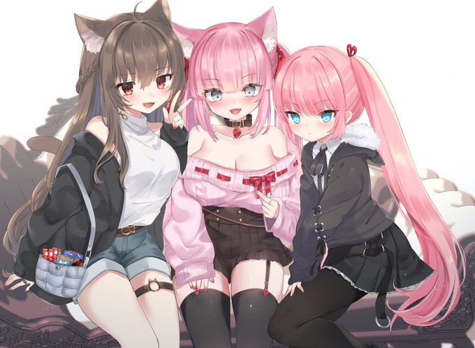 (納品物だったけど自分でも載せちゃう)

オフ会絵ファンアート✌️✨🎄
あかはねこのネコおばさんスタイルにご注目👀 