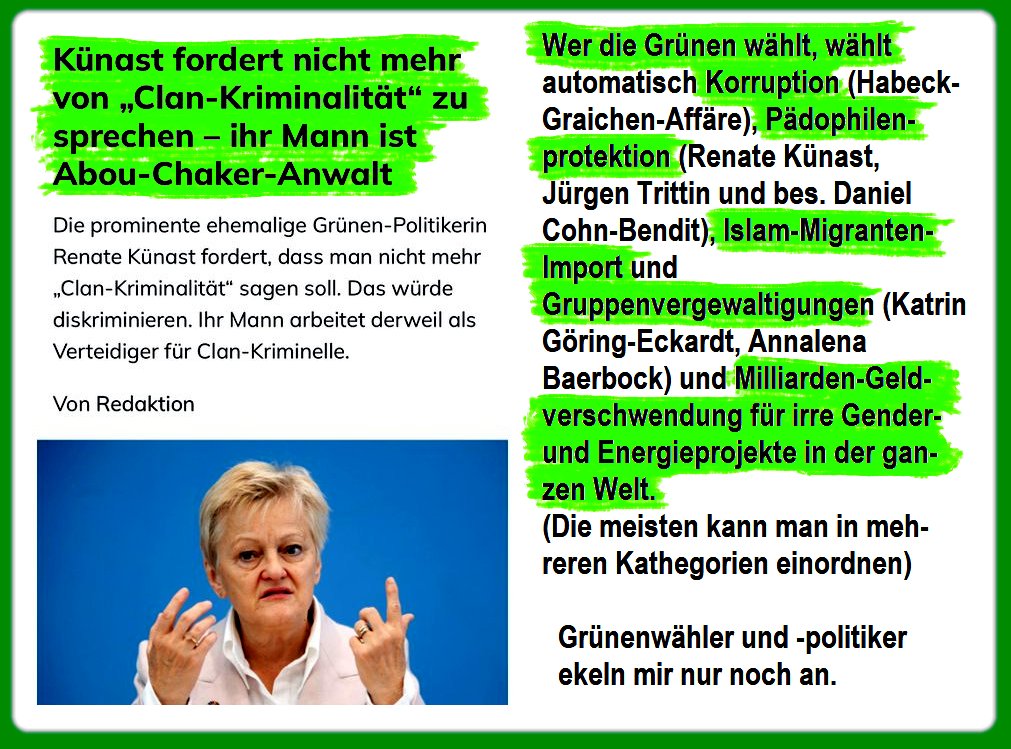 6o7Unimatrix01's tweet image. Muss man wissen:
Pro-Pädo-#Kuenast (auch #Trittin und vor allem #Cohn-Bendit) wollen den #Islam in #Europa, weil dort #Paedophilie und Päderastie erlaubt sind.