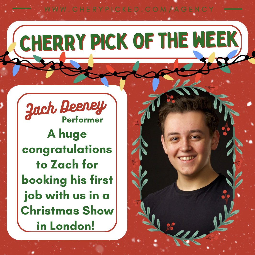 Cherry Pick of the week time!🍒🥳✨

#cherrypickoftheweek #cherrypickedtalent #talent #agent #agency #acting #singing #dancing #dance #music #talentagency #actingagent #reels #instagram #representation #agents #westend #theatre #filmandtv #audition #opencall #castingcall