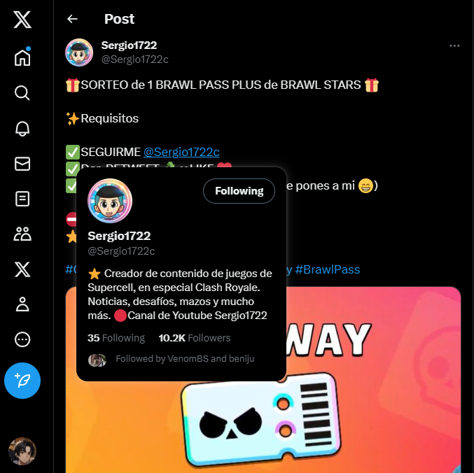 BFloper's tweet photo. @Sergio1722c @Sergio1722c grande por dejar que te puedan etiquetar a ti, suerte :D https://t.co/7uZPQg4alw