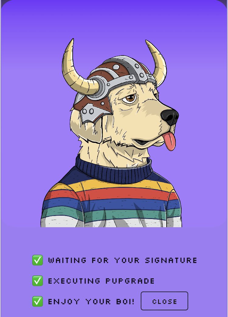 JiminyJunk's tweet photo. Happy Pupgrade Day !

@PyreneesPack congrats on a successful launch of the Good Bois ! 

@Jorge_algo it was worth the wait ! Fantastic job ! 🎉

#Algorand #AlgorandNFTs 
#PyreneesPack #Pupgrade #GoodBois https://t.co/6e73PCxSCq