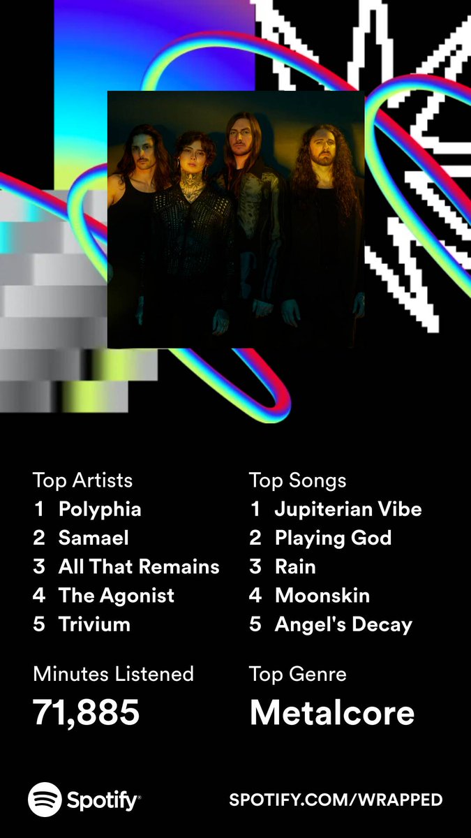 matpbo's tweet photo. @polyphia I can't believe you guys dethroned my favourite band of all times @SAMAELOfficial this year...

Well done @polyphia , amazing music! :) https://t.co/Zkj24Rz8rv