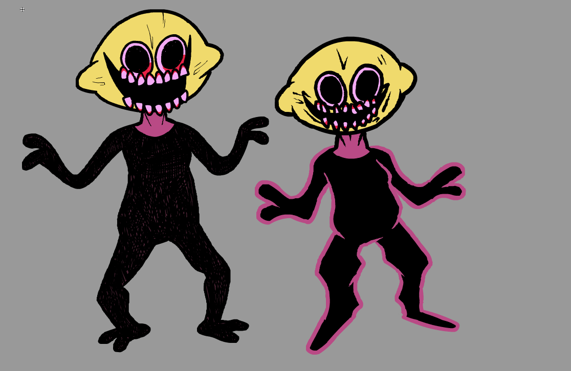 hkr_fw's tweet image. @FunkHigh_ got cancelled so here is a old lemon demon wip i did