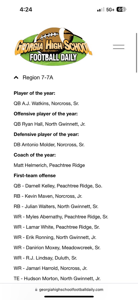 Blessed & Highly Thankful To Be Named All-Region Defensive Player Of The Year !! @CoachMoore313 @CoachHerron12 @Slytown83 @CoachGMoss @CoachPope_ @On3sports @JeremyO_Johnson @BALLERSCHOICE1 @247Sports @RivalsJohnson
