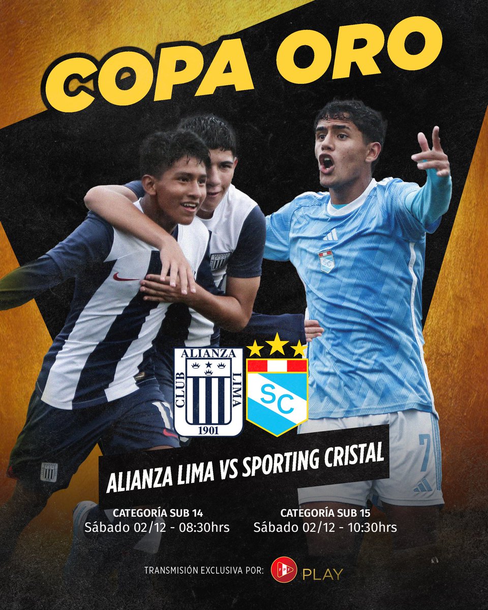 FutMenoresFPF's tweet photo. 𝐈𝐦𝐩𝐞𝐫𝐝𝐢𝐛𝐥𝐞 🔥
Vive estos dos partidos entre @ClubSCristal 🆚 @ClubALoficial por #FPFPlay
📺 https://t.co/8rsFWYcxFt
#TorneoÉliteFederación
#TorneoFederación https://t.co/TeC6YdZs8l