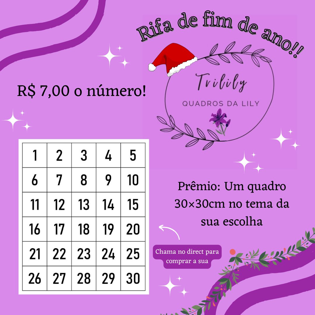 quadrosdalily's tweet photo. RIFA DE FIM DE ANO!!🎄
Boa tarde gente, estarei vendendo 30 numeros de rifa a sete reais cada, valendo um quadro 30×30cm muito especial que você pode escolher o tema se ganhar 

Se quiserem comprar me chamem aqui na dm, e se não quiserem, podem dar um rt pra ajudar uma artista?😊 https://t.co/pAKv2RsLfo