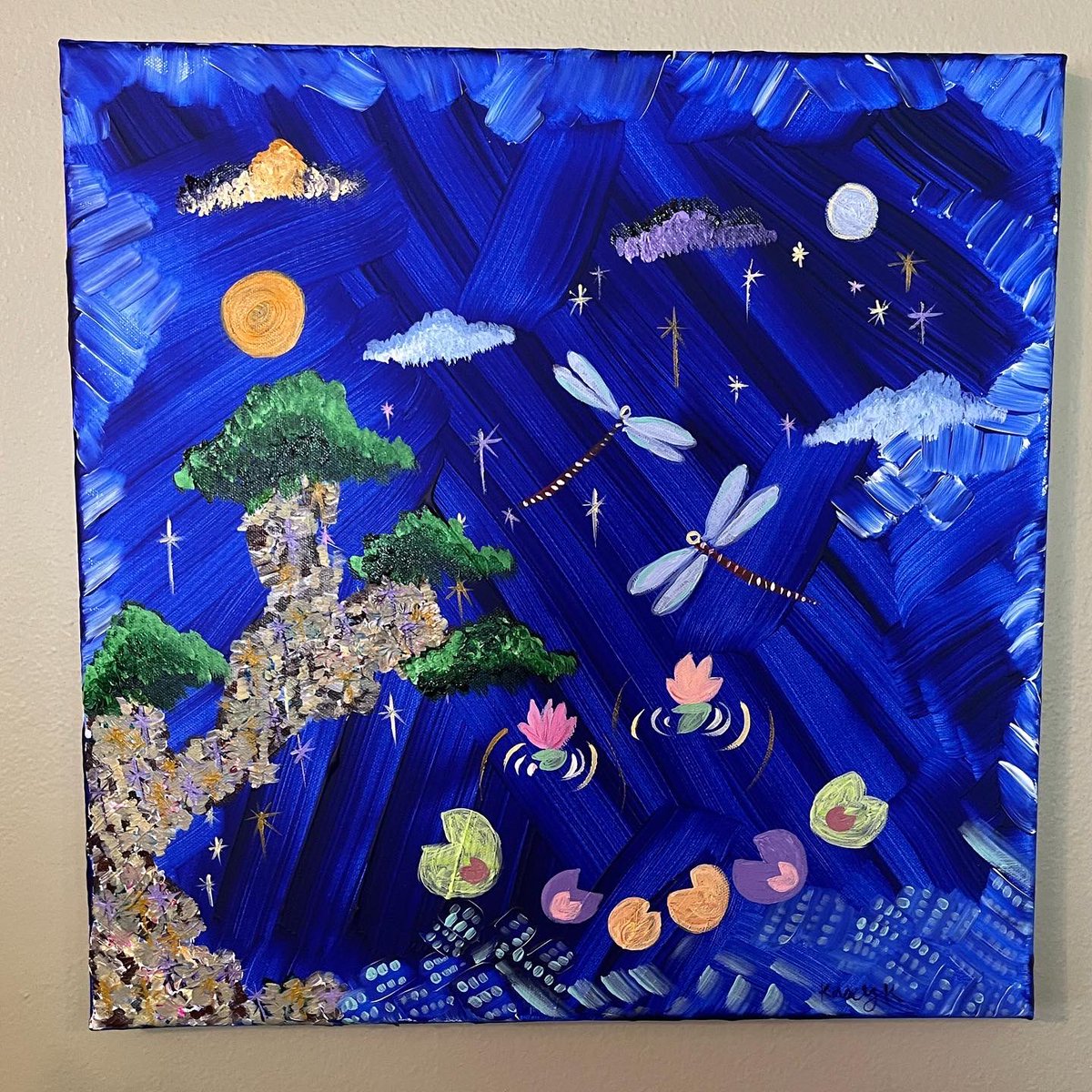 kaseykorbakes's tweet photo. Flights to Heaven 
18x18in acrylic on canvas https://t.co/Asxnev3IwL