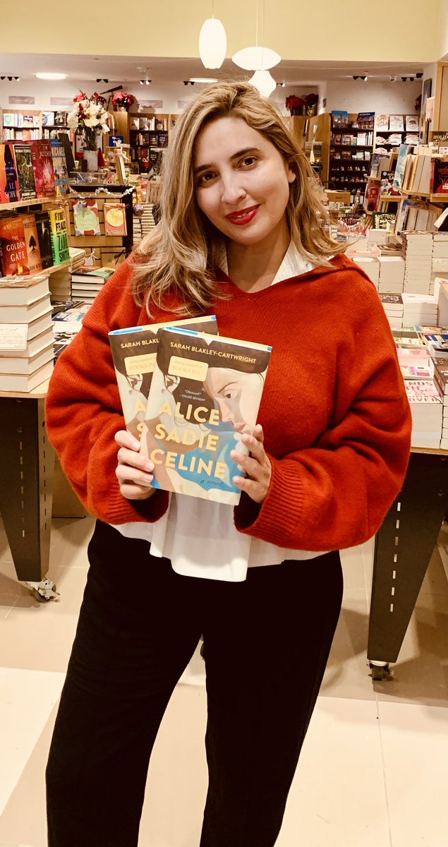 Thank you for stopping by and signing your new book, <a href="/sarblakcart/">Sarah Blakley-Cartwright</a> !
#AliceSadieCeline is an adult novel set in the Bay Area about three women navigating love triangles and sexuality, and it’s on the <a href="/ABAbook/">American Booksellers Association</a> Indie Next List for Dec 2023. Buy a #signedcopy at our #indiebookstore !