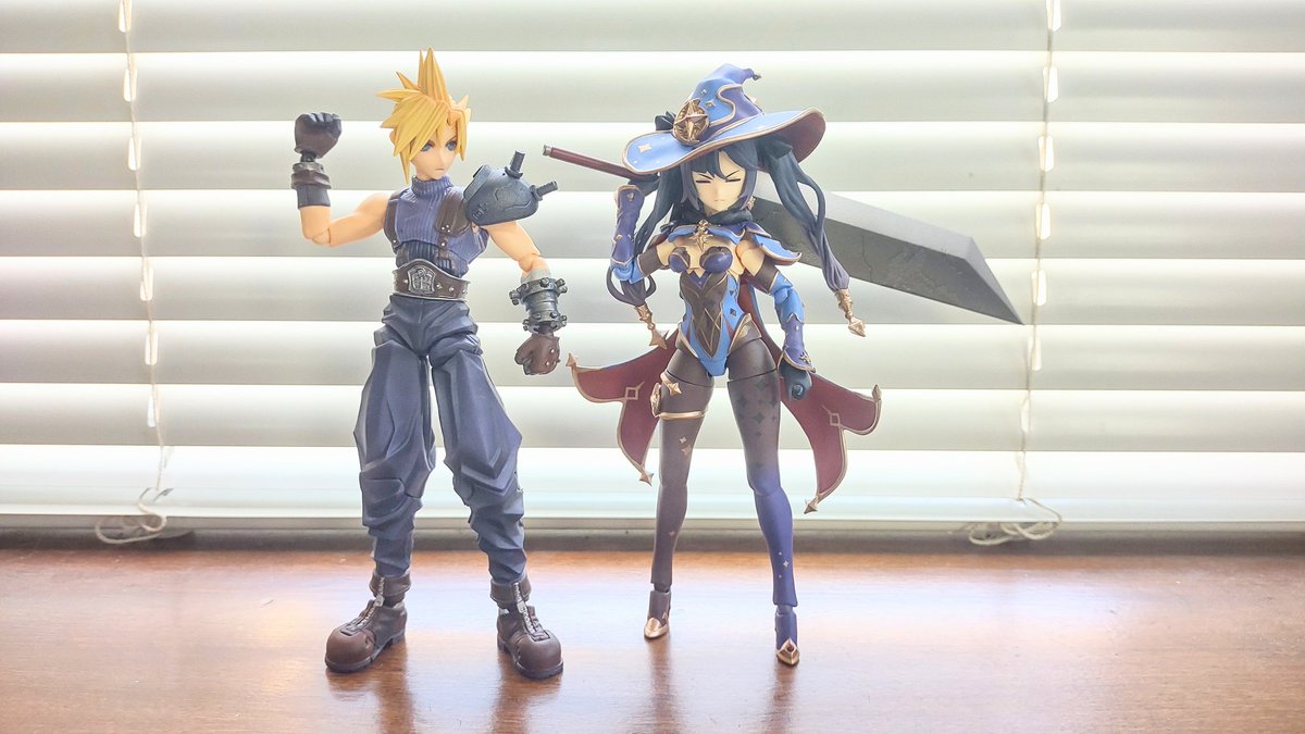 JasonD3's tweet photo. My Cloud Strife Bring Arts figure arrived 🤗 Did his classic pose.
#CloudStrife #bringarts #MonaMegistus #GenshinImpact #figma #ブリングアーツ #ブリングアーツクラウド https://t.co/nbdfPv9O4P
