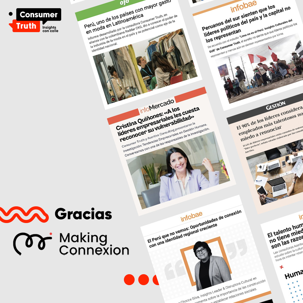 consumer_truth's tweet photo. Gracias #MakingConnexion ✨
#Insights #RelacionesPúblicas #Comunicaciones #AgenciaPR https://t.co/d7SncRstrl