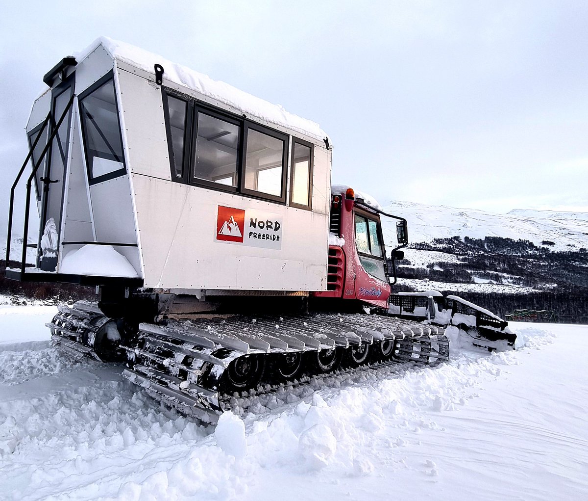 powderhounds1's tweet photo. Snow has landed at Nord Freeride Cat Skiing in Kosovo!  This new cat skiing offers week long packages that are very affordable: https://t.co/6yHeyDhY3F https://t.co/jmEYTrGD49