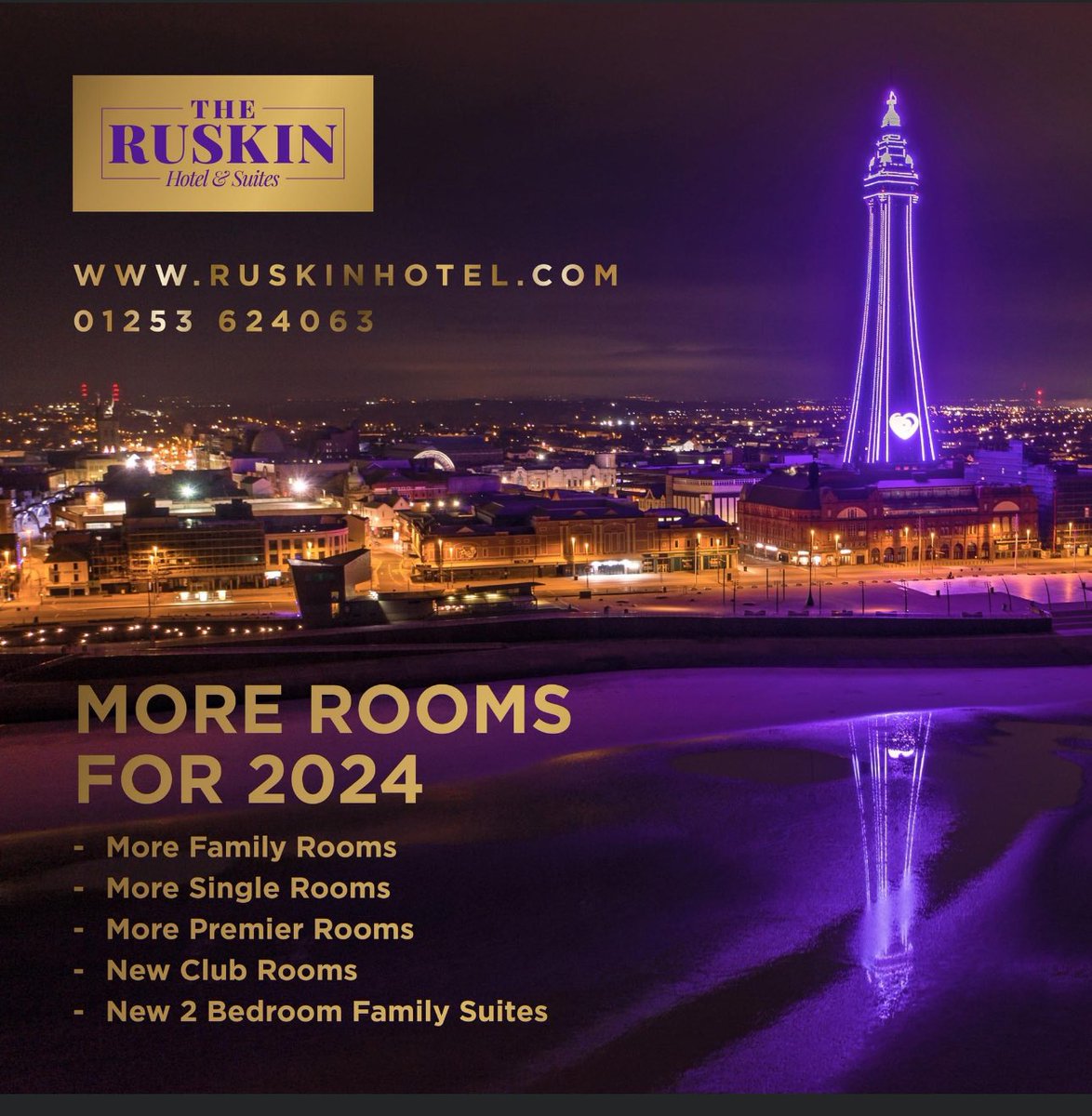 HotelRuskin's tweet photo. Here it is the start of our MORE FOR 2024 announcements!!

Today is all about MORE ROOMS FOR 2024

- More Single Rooms 💜
- More Family Rooms 💜
- More Premier Rooms 💜
Plus
- New Club Rooms 💜
- New 2 Bedroom Family Suites 💜

31 Brand New Bedrooms!
#MoreFor2024 https://t.co/jikDpli7Dd