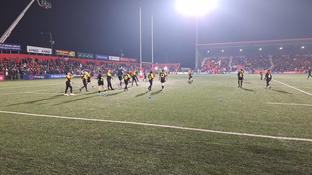 <a href="/AbbeyfealeRugby/">Abbeyfeale Rugby</a> U 11 played Young Munster tonight in Musgrave Park at half time in Munster/Glasgow match